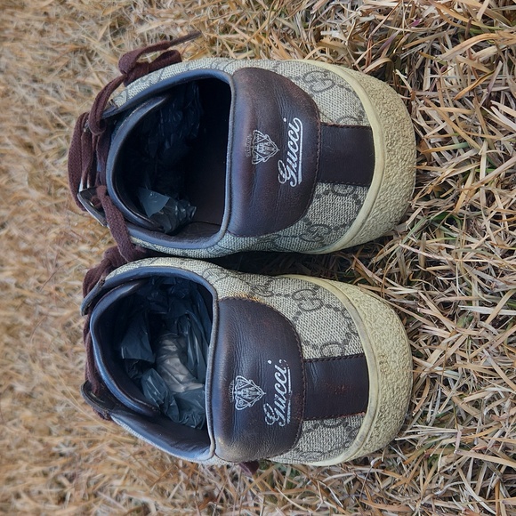 Gucci Men's GG Monogram Canvas Sneaker size 10 - Picture 4 of 17